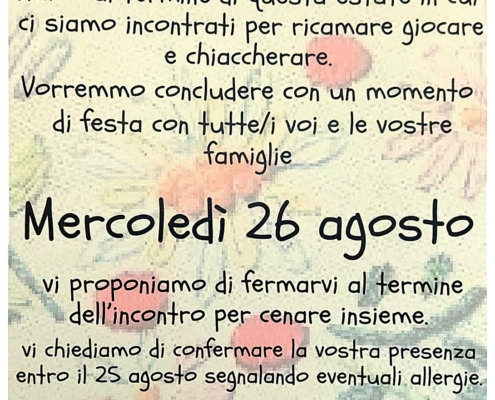 Cena corso ricamo 2026